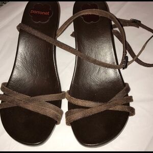 Porronet Leather Sandals Size 40 (Size 9.5)